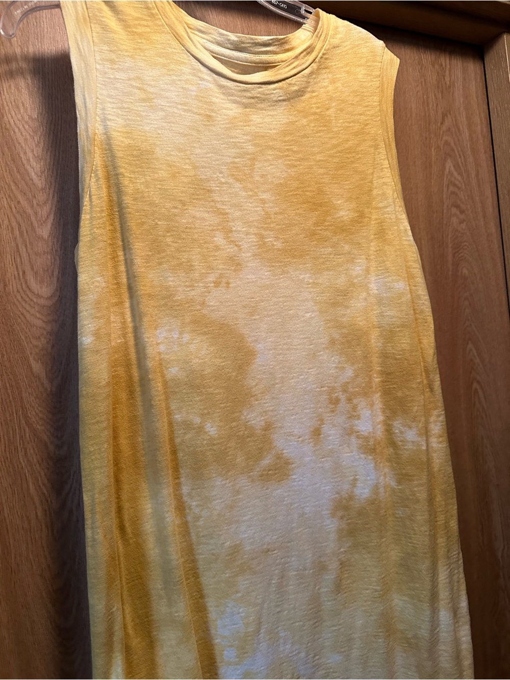 Sleeveless Yellow Tie-Dye Maxi Dress. Universal Thread Brand - Picture 4 of 4